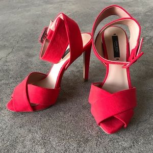 Zara Peep Toe Heels